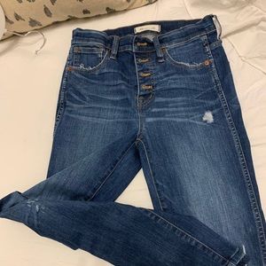 Madewell jeans 10in high rise skinny